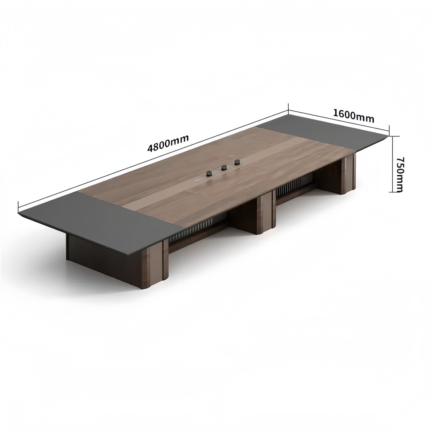 Modern Minimalist Office Conference Table - Large Meeting & Training Desk for Office Boardroom-HUB203