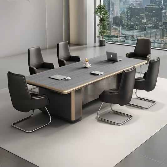 Modern Minimalist Office Conference Table - Large Meeting & Training Desk for Office Boardroom-HUB206