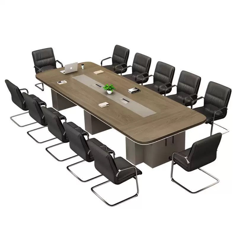 Modern Minimalist Office Conference Table - Large Meeting & Training Desk for Office Boardroom-HUB208
