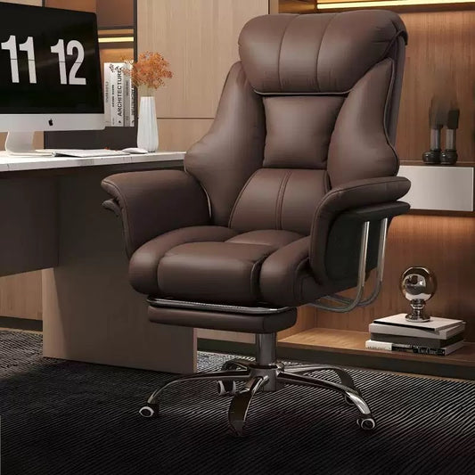 HCB212-Luxury CEO office chair, ergonomic chair swivel leather chair adjustable lie down