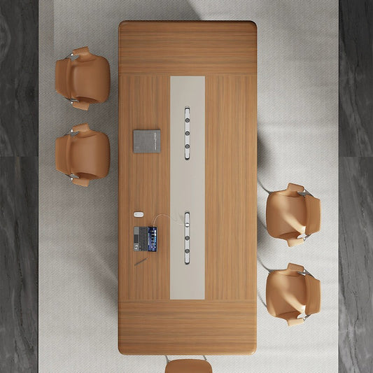 Luxury Modern MDF Conference Table High Quality Square Wooden Meeting Room Furniture for Dining Schools Hotels and Boardrooms-03-H8424