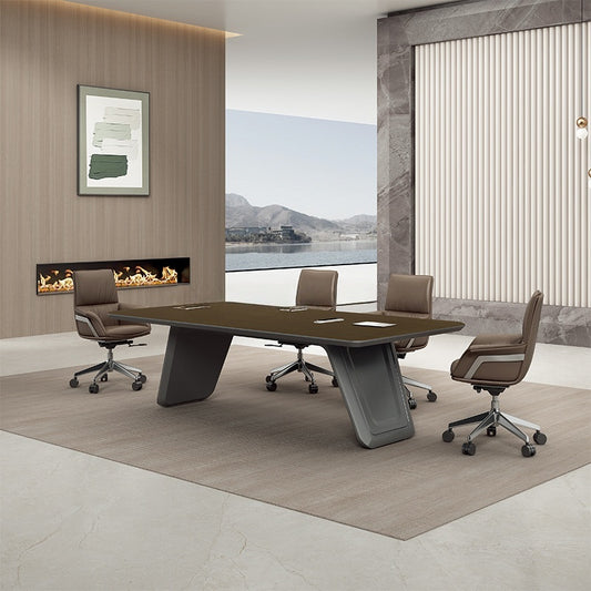 Factory Direct High Quality Long Conference Table MDF Modern Office Wooden Table Desk Meeting Room Tables-35-H5524