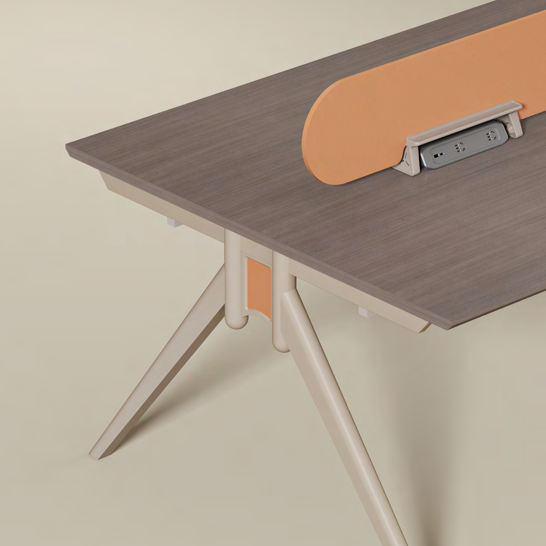 Under-Desk Drawer Staff Desk | Space-Saving Storage, Standard Employee Workstation-18-Z2421