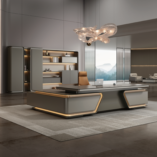 Luxury Executive Desks | Modern CEO Office Furniture Manufacturer-13-B8224