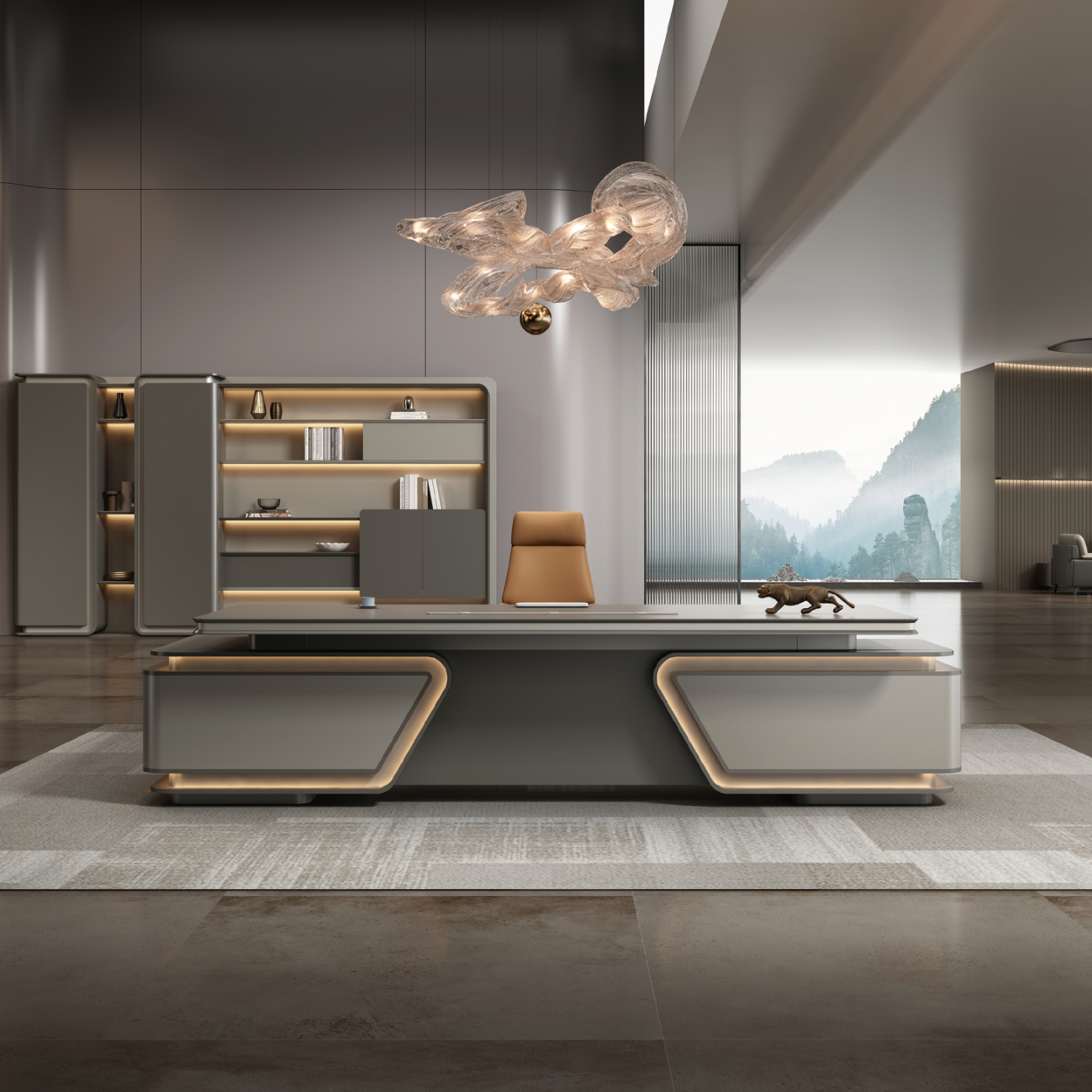 Luxury Executive Desks | Modern CEO Office Furniture Manufacturer-13-B8224