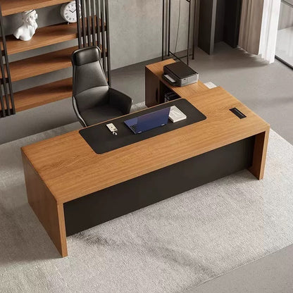 Modern Minimalist Solid Wood Executive Desk for Boss, CEO & Manager - Premium Office Furniture-HZB201