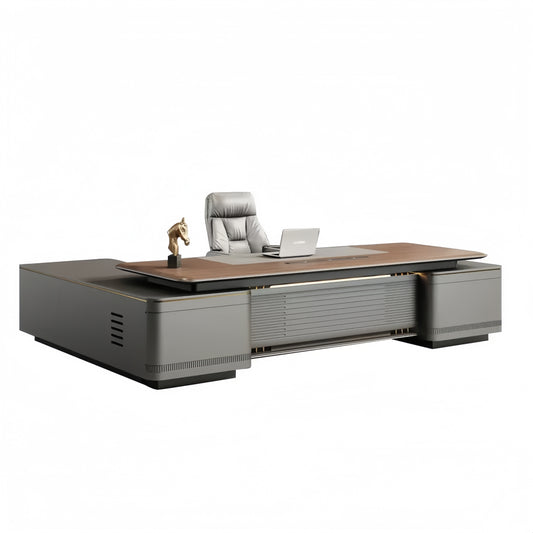 Modern Minimalist High-End Executive Desk - Office Desk for CEO, President & Chairman-HZB203