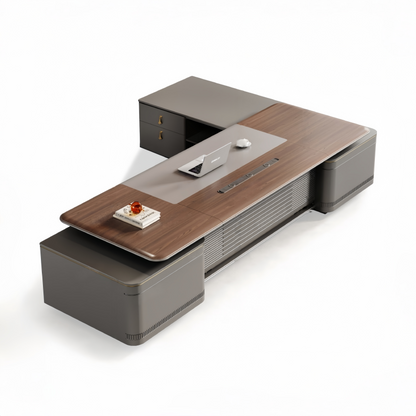 Modern Minimalist High-End Executive Desk - Office Desk for CEO, President & Chairman-HZB203