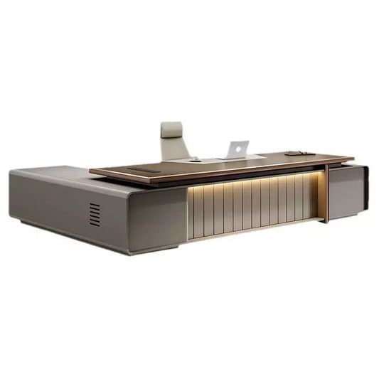 Modern Minimalist High-End Executive Desk - Office Desk for CEO, President & Chairman-HZB205