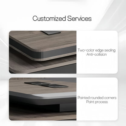 Modern Minimalist High-End Executive Desk - Office Desk for CEO, President & Chairman-HZB207