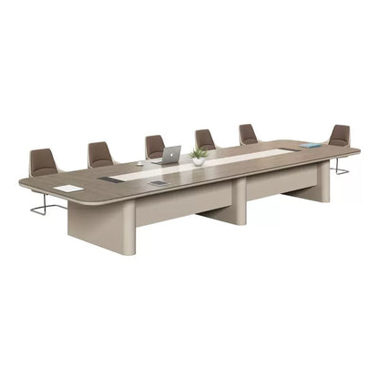 Modern Minimalist Office Conference Table - Large Meeting & Training Desk for Office Boardroom-HUB202