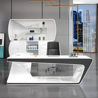 Modern Minimalist High-End Executive Desk - Office Desk for CEO, President & Chairman-HZB209
