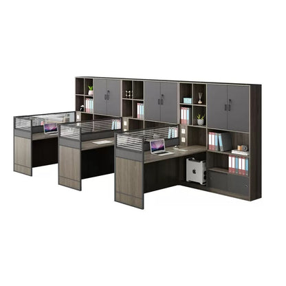 Office Employee Desk - Workstation Desk for Staff, Multiple Seating Office Furniture Set-HYB203