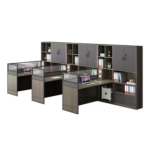 Office Employee Desk - Workstation Desk for Staff, Multiple Seating Office Furniture Set-HYB203