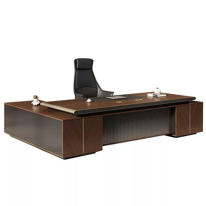 HZB211-Modern Minimalist High-End Executive Desk - Office Desk for CEO, President & Chairman