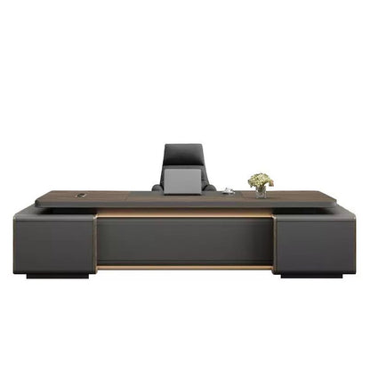 HZB212-Modern Minimalist High-End Executive Desk - Office Desk for CEO, President & Chairman-HZB212