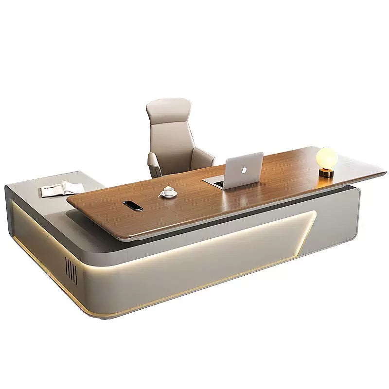 Modern Minimalist High-End Executive Desk - Office Desk for CEO, President & Chairman-HZB213