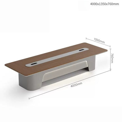 Modern Minimalist Office Conference Table - Large Meeting & Training Desk for Office Boardroom-HUB205