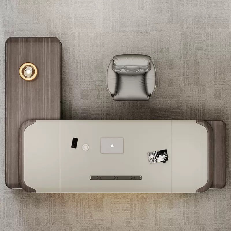 Modern Minimalist High-End Executive Desk - Office Desk for CEO, President & Chairman-HZB215-DE02