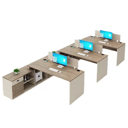 Office Employee Desk - Workstation Desk for Staff, Multiple Seating Office Furniture Set-HYB605