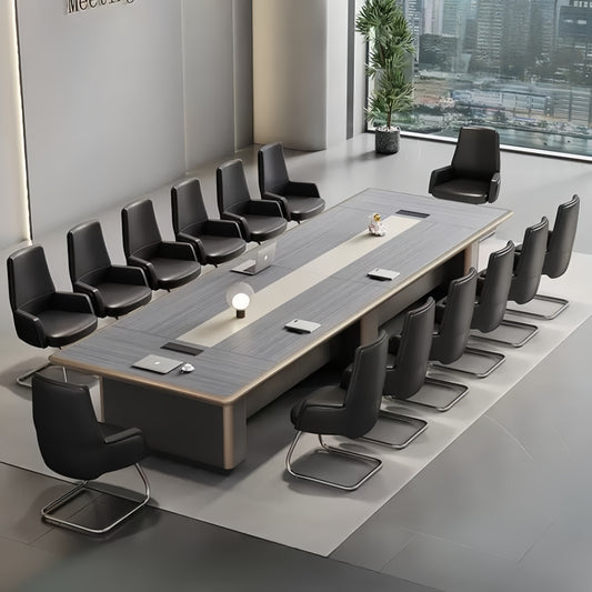 Modern Minimalist Office Conference Table - Large Meeting & Training Desk for Office Boardroom-HUB206