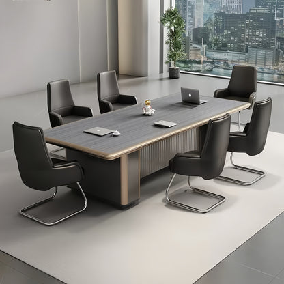 Modern Minimalist Office Conference Table - Large Meeting & Training Desk for Office Boardroom-HUB206