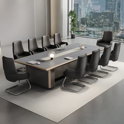 Modern Minimalist Office Conference Table - Large Meeting & Training Desk for Office Boardroom-HUB206