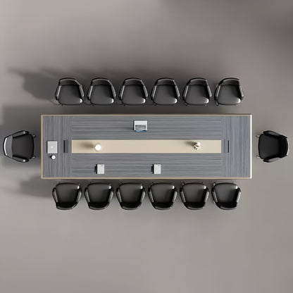 Modern Minimalist Office Conference Table - Large Meeting & Training Desk for Office Boardroom-HUB206