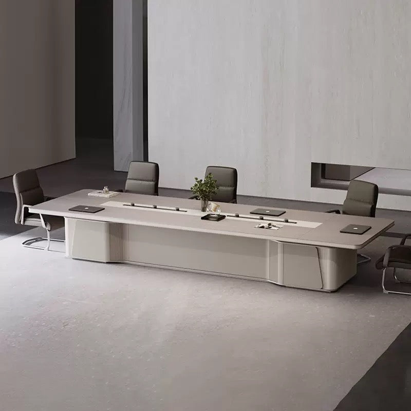 Modern Minimalist Office Conference Table - Large Meeting & Training Desk for Office Boardroom-HUB207