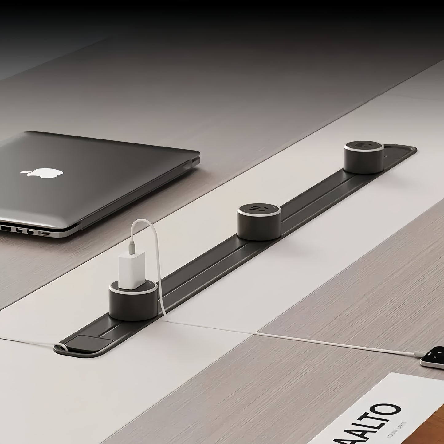 Modern Minimalist Office Conference Table - Large Meeting & Training Desk for Office Boardroom-HUB207