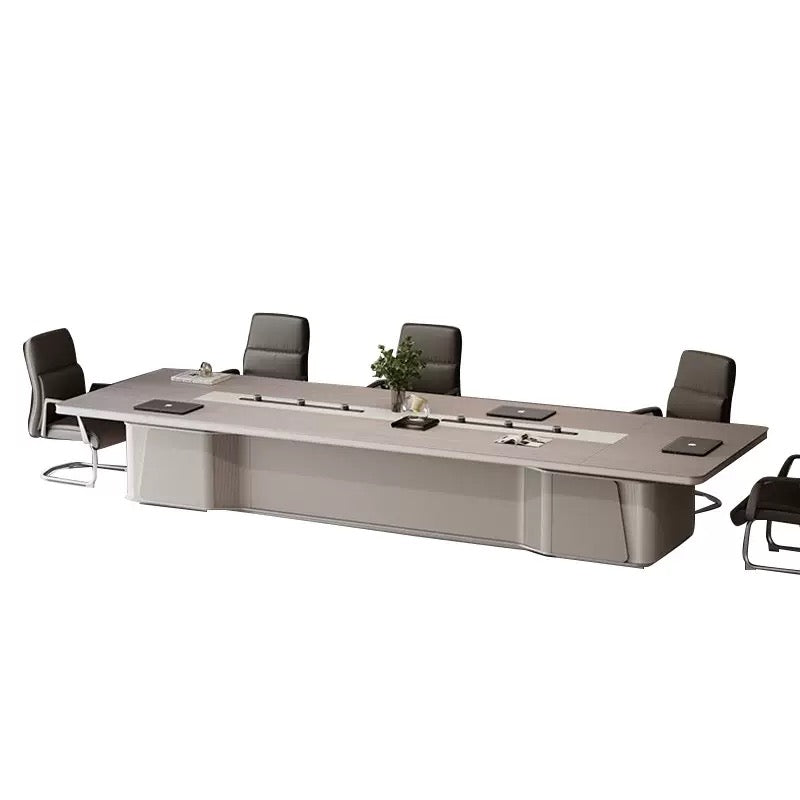 Modern Minimalist Office Conference Table - Large Meeting & Training Desk for Office Boardroom-HUB207