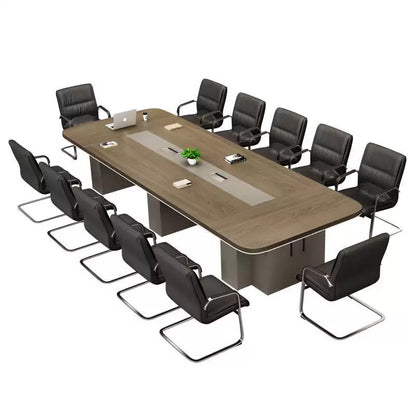 Modern Minimalist Office Conference Table - Large Meeting & Training Desk for Office Boardroom-HUB208