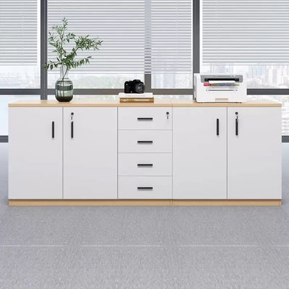 Floor Standing Office Storage Cabinet - Multi-Purpose Sideboard for Pantry, Filing & Background Storage-HDB203