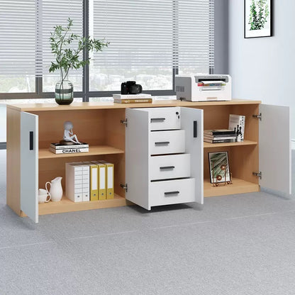 Floor Standing Office Storage Cabinet - Multi-Purpose Sideboard for Pantry, Filing & Background Storage-HDB203