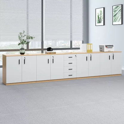 Floor Standing Office Storage Cabinet - Multi-Purpose Sideboard for Pantry, Filing & Background Storage-HDB203