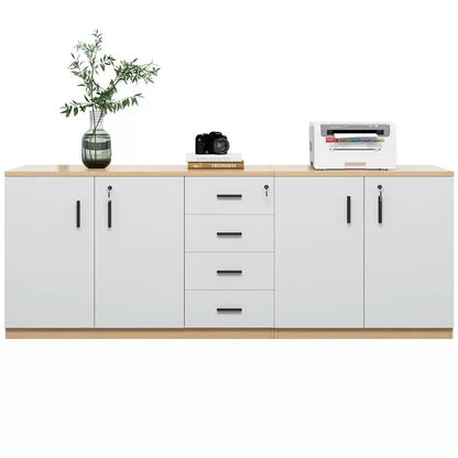 Floor Standing Office Storage Cabinet - Multi-Purpose Sideboard for Pantry, Filing & Background Storage-HDB203