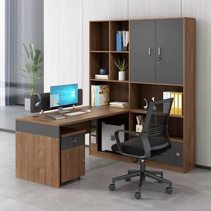 Office Employee Desk - Workstation Desk for Staff, Multiple Seating Office Furniture Set-HYB606