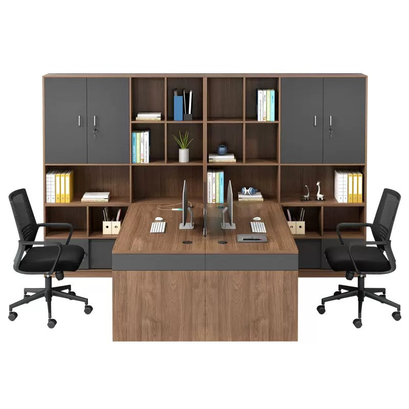 Office Employee Desk - Workstation Desk for Staff, Multiple Seating Office Furniture Set-HYB606