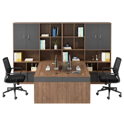 Office Employee Desk - Workstation Desk for Staff, Multiple Seating Office Furniture Set-HYB606