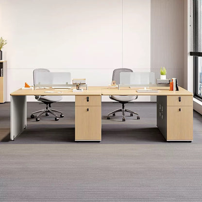 Office Employee Desk - Workstation Desk for Staff, Multiple Seating Office Furniture Set-HYB607