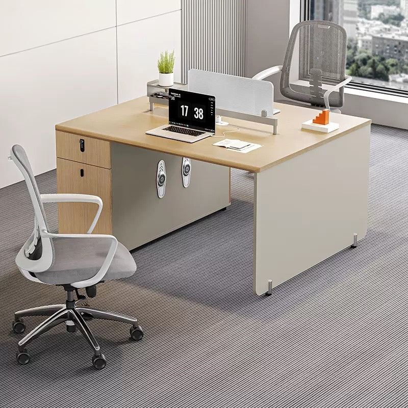 Office Employee Desk - Workstation Desk for Staff, Multiple Seating Office Furniture Set-HYB607