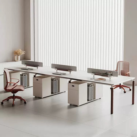 Office Employee Desk - Workstation Desk for Staff, Multiple Seating Office Furniture Set-HYB608