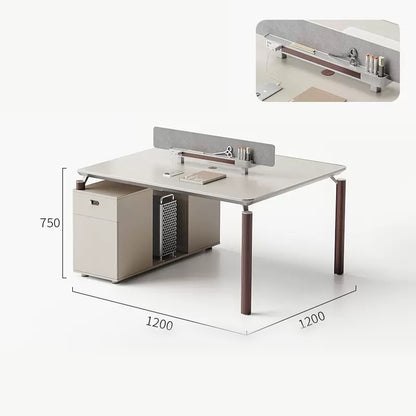 Office Employee Desk - Workstation Desk for Staff, Multiple Seating Office Furniture Set-HYB608