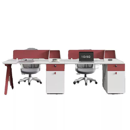 Office Employee Desk - Workstation Desk for Staff, Multiple Seating Office Furniture Set-HYB609