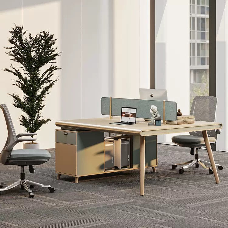 Office Employee Desk - Workstation Desk for Staff, Multiple Seating Office Furniture Set-HYB610