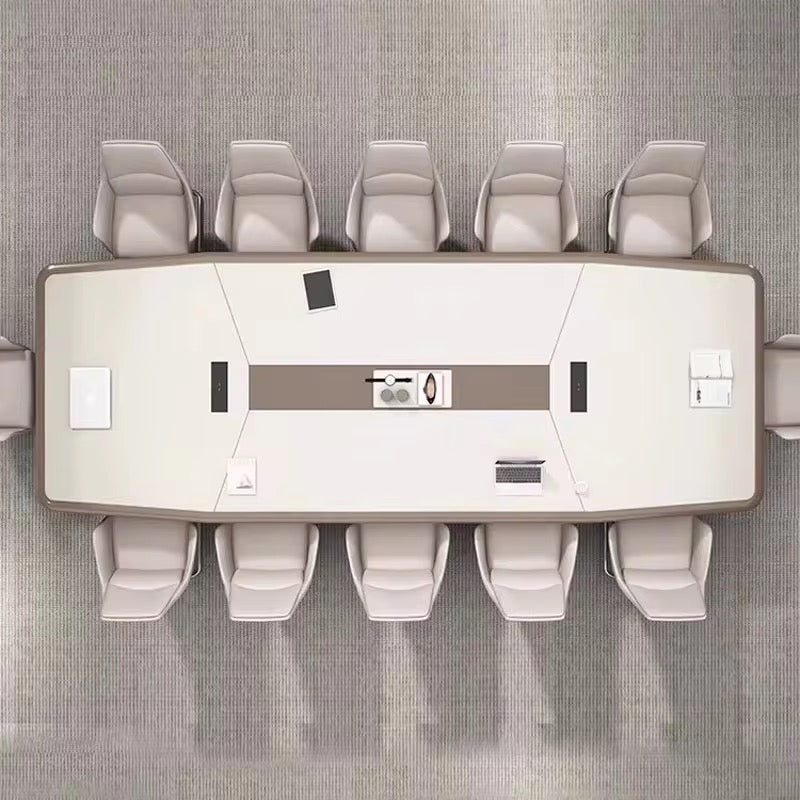 HUB209-Modern Conference Table - Office Meeting & Training Desk for Boardroom, Large Meeting Room