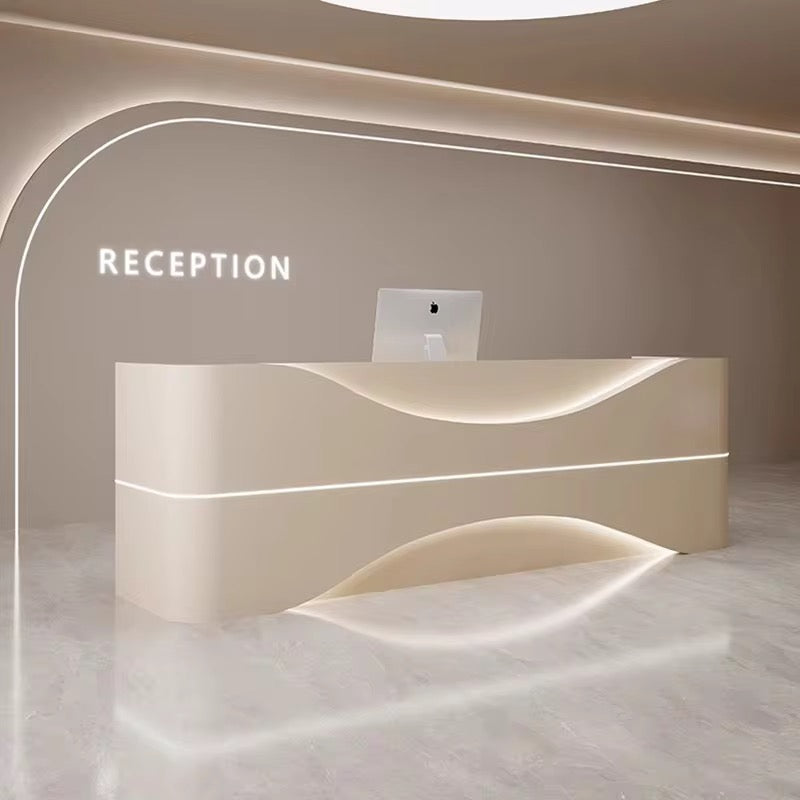HIK217-Custom Office Reception Desk - Tailored Welcome & Front Desk with Your Branding, Made to Order
