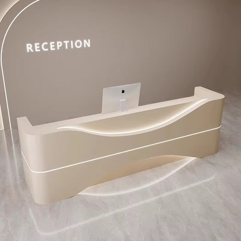 HIK217-Custom Office Reception Desk - Tailored Welcome & Front Desk with Your Branding, Made to Order