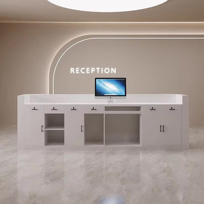 HIK217-Custom Office Reception Desk - Tailored Welcome & Front Desk with Your Branding, Made to Order