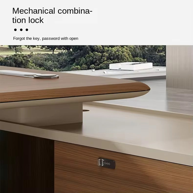 Modern Wooden Office Desk L-shape Furniture Luxury Executive Office Works Manage Table Desk Corner CEO Office Desks-03-B7120